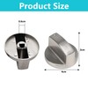 VZU 6 PCS 0° Universal Gas Stove Knob Set, 6MM