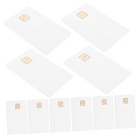 KONTONTY 10 Pcs Blank PVC Cards with Ic Chip White for Control System Secure Blank Credit Cards with Chip for Versatile Use