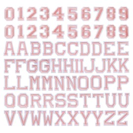 72 Pieces Alphanumeric Embroidery Fabric Patches, Iron on Embroidered Patches, Alphabet Iron-on Patches, A-Z, Alphabet Sewing Patches, Letters and Numbers for Iron-on