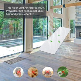 12 Pack Floor Vent Air Filter for Home Floor Vents (4"x10")