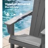 Adirondack Rocking Chair, HDPE Outdoor Rocker with UV Protection &