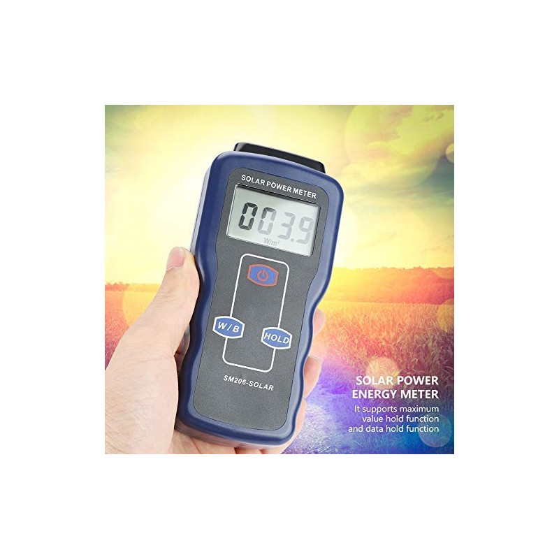 SM206 Digital Solar Power Meter Solar Radiation Energy Insolation Tester