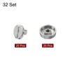 sourcing map 20set Flat Head Stud Spike 10mm Alloy Purse