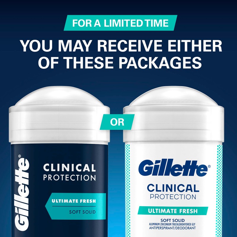 Gillette Clinical Antiperspirant and Deodorant for Men, 72hr Sweat &