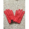 RealRide Men's Driving Red Small Leather Gloves