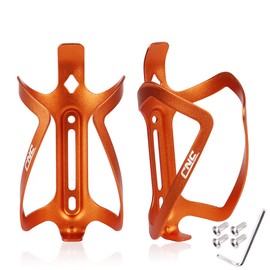 CNC 2 x Orange Aluminium Mountain Bike Bicycle Bottle Cage