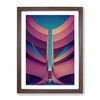 Futuristic City Architecture No.7 Framed Print for Living Room Bedroom