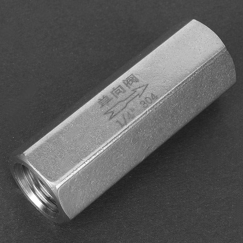 Air Check Valve, Stainless Steel Hex BSPP Female Thread One
