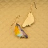Spinningdasiy Dangling Colorful Bird Earrings | Bird Lover Earrings Pastel