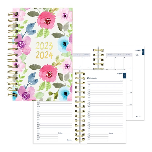 Blueline Essential Academic Daily/Monthly Planner, August 2023 to July 2024,