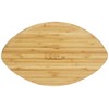 Prairie Collections Football Shaped Bamboo Serving Tray (10" x 16"
