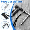 NHPY Pack of 2 Multifunctional Keyrings, Tactical Pen, Extra Grip