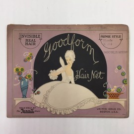 Goodform Rexall Goodform Hair Net Real Hair Blonde X-213 Fringe Vintage NOS Store Stock