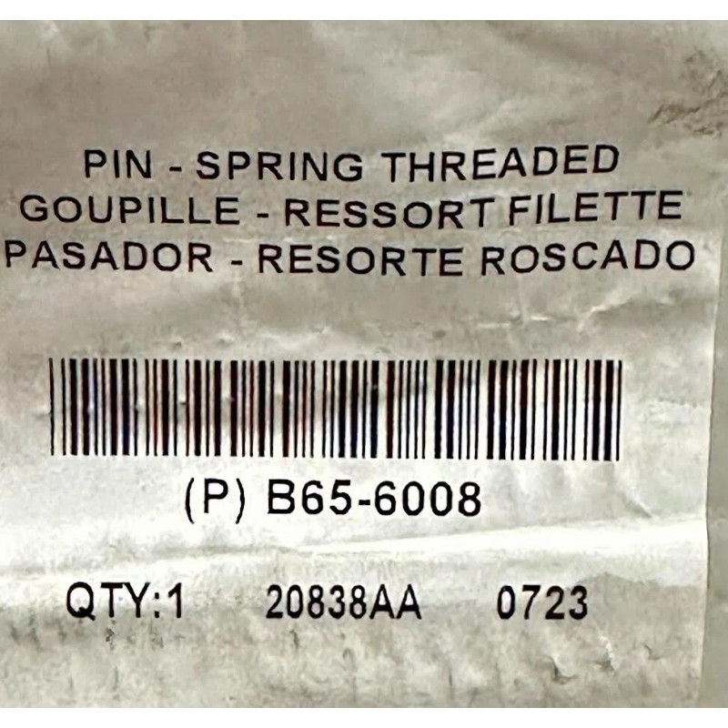 Paccar B65-6008 Genuine Paccar Spring Threaded Pin OEM - New