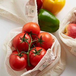 Green + Kind Organic Cotton Produce Bag - Muslin, 1 Bag