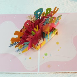 3D Pop Up Karte Geburtstag. Happy Anniversary Karte. Glückwunschkarte zum Jubiläum für Sie/Ihn zum Jubiläum, Valentinstag. (Happy Anniversary)