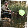 GANAZONO Fluorescent Green Fishing Net Diameter Lightweight Portable Design for