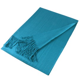 TZ Promise Women's Pashmina Shawls and Wraps for Evening Dress Soft Wedding Bridal Winter Warm Long Large Scarves(Teal)