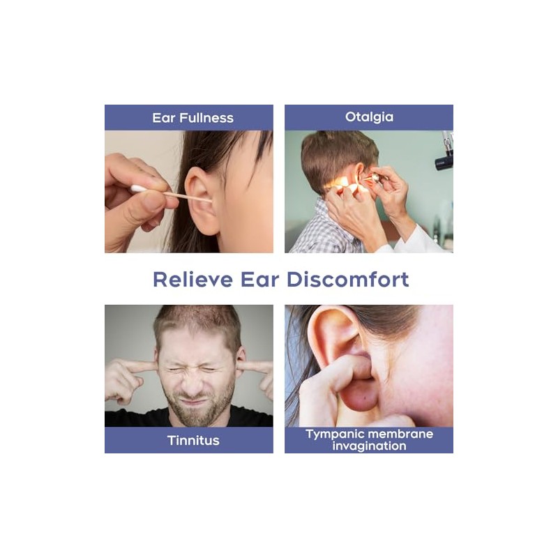 Eustachian Tube Unclogger -Relieves and Balances Ear Pressure，Suitable for Airplane