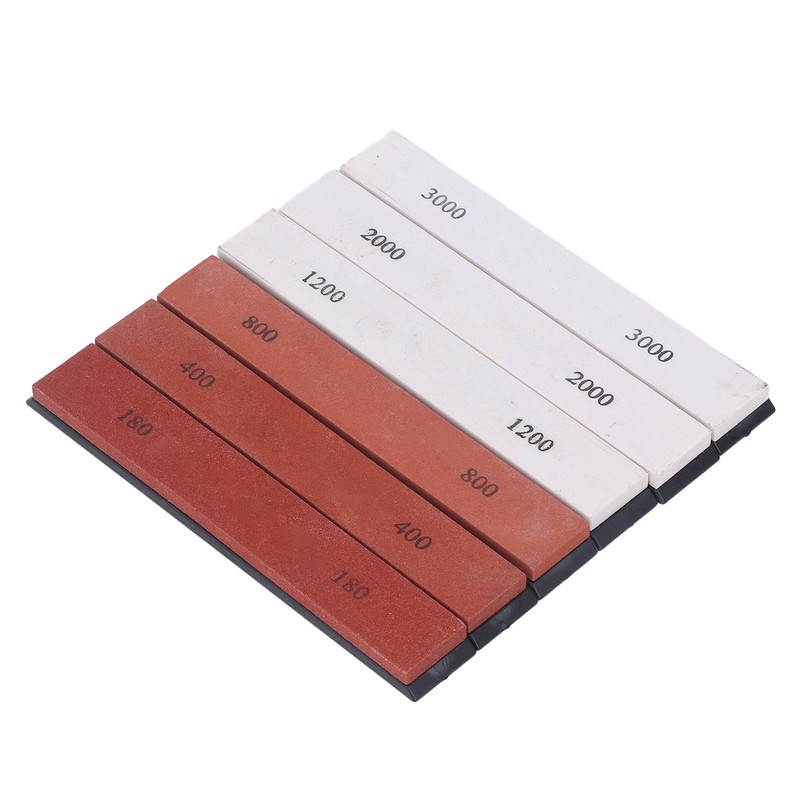 6PCS Knife Sharpening Stone 180 400 800 1200 2000 3000
