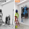 WALMANN Wall Mount Golf Bag Organizer, 2 Golf Bags Stand
