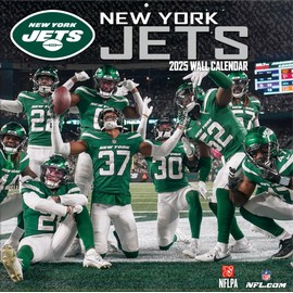 New York Jets 2025 12x12 Team Wall Calendar