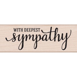 Hero Arts G6072 Woodblock Stamp, with Deepest Sympathy