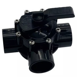 kun-shop For Pentair 263037 Diverter Valve Three Port with 1-1/2" ID & 2" OD PVC Pipe