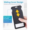 Teskyer 3 Pack Sliding ID Badge Holder, Heavy Duty ABS