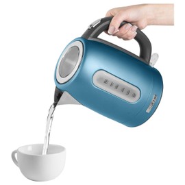 Sencor SWK1772BL 1.7L Stainless Steel Electric Kettle with Lid Safety Lock, Blue