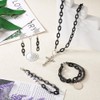 FASHEWELRY 16.4 Feet Black Aluminium Cable Chains Unwelded Flat Oval