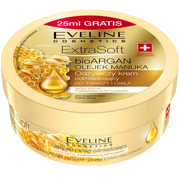 Eveline Cosmetics, Extra Soft Nourishing and Rejuvenating Face and Body Cream 175 ml