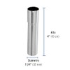 Foset EXTL-10, Extensión de latón cromado para céspol de lavabo,