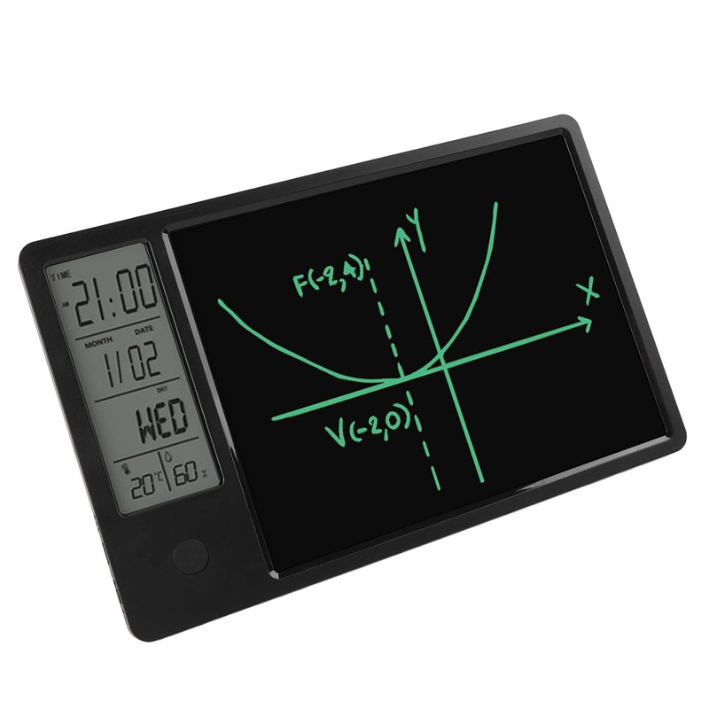 9.5 Inches Desktop Calendar with Clock Date Display, Electronic LCD