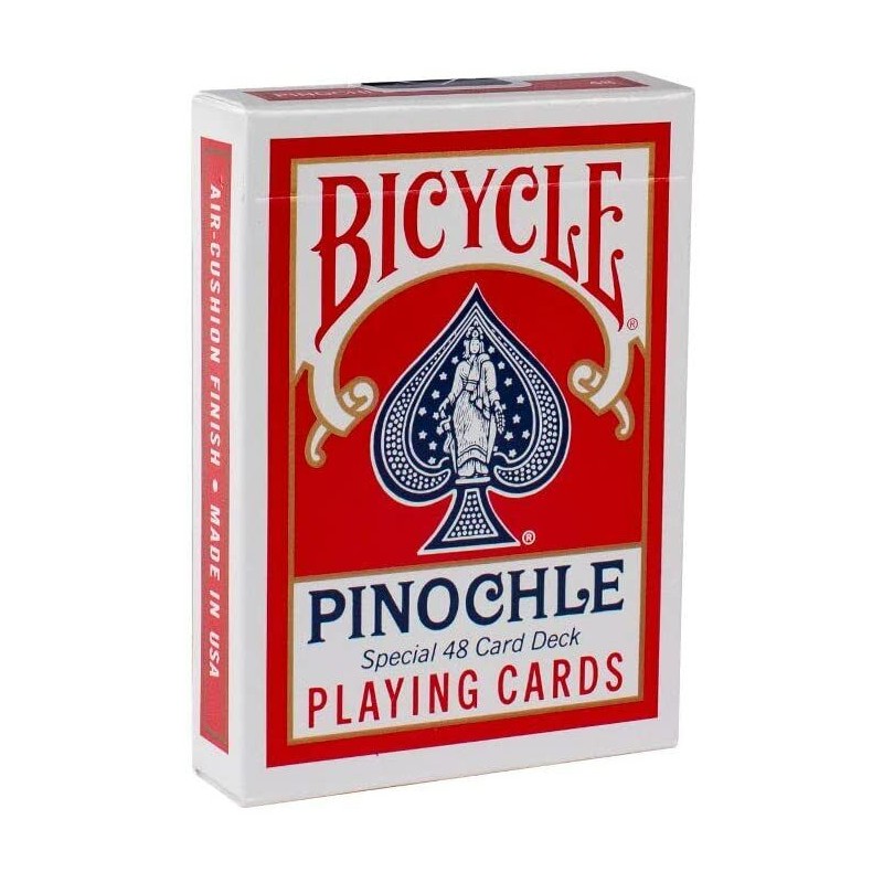 Bicycle® Pinochle (48) Standard Playing Cards, 6-Decks (3-Red, 3-Blue), *NEW*
