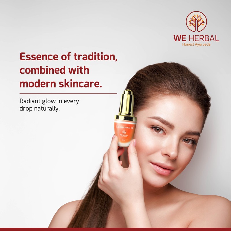 We Herbal Kumkumadi Oil, Face Oil, Kumkumadi Tailam | Moisturizing