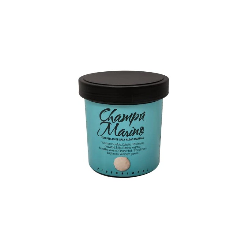 Salt shampoo formulated based on sea salt that provides shine,