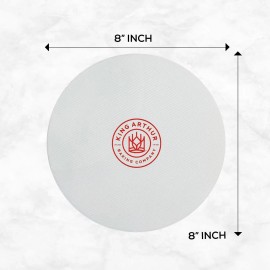 King Arthur Round Pan Liners, Reusable Nonstick EU-Grade Silicone 8-In Set of 2