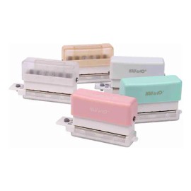 Perforadora De Papel Blanca, Capacidad Suelta De 6 A 3 Hojas