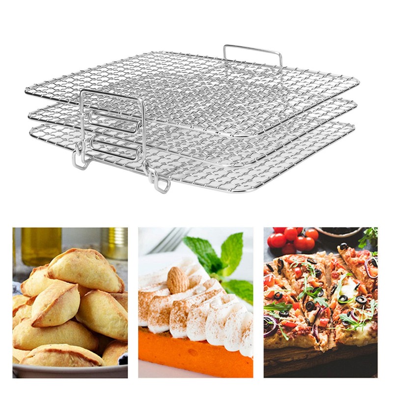 3 Layer Grilling Rack Stainless Steel Baking Oven Cooling Rack