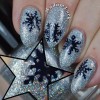 Whats Up Nails Silver Jolly Snowflakes Stencils for Nails, Christmas