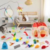 34Pcs Cat Toys Kitten Toys,Interactive Cat Toys Set with Collapsible