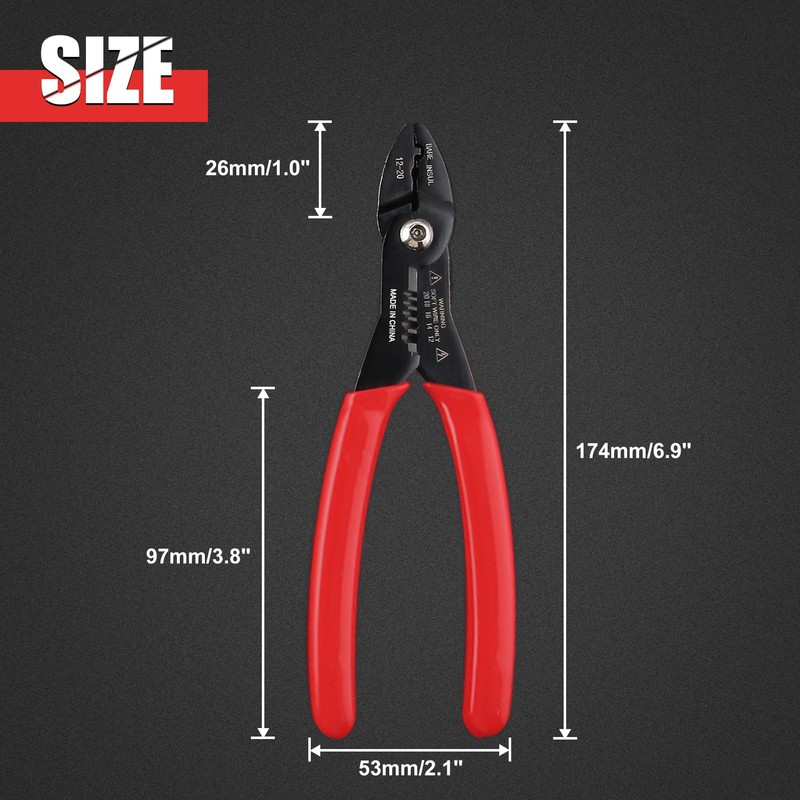 GOLD DEER Electrical Pliers, Giboshi Terminal, Range of Use, AWG
