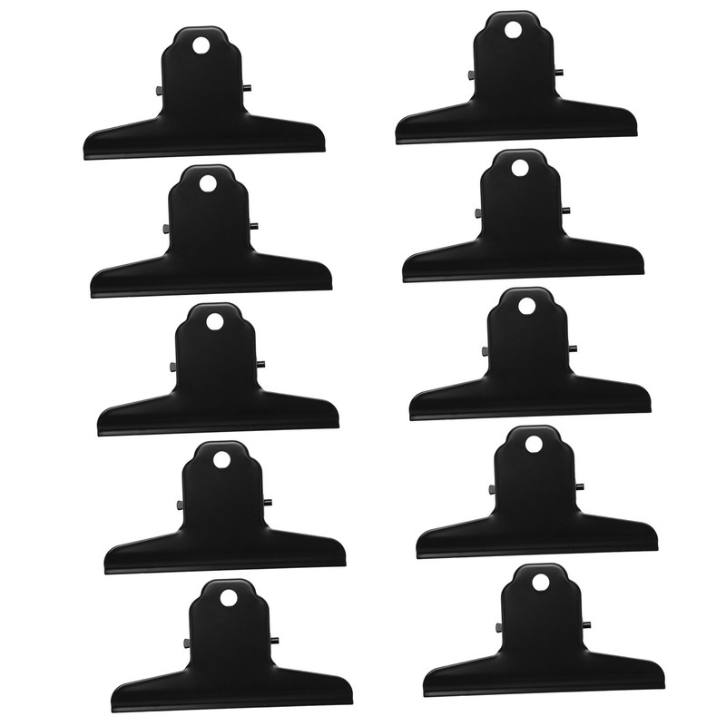 10Pcs Hinge Clips Large Metal Hinge Binder Clips for Paper