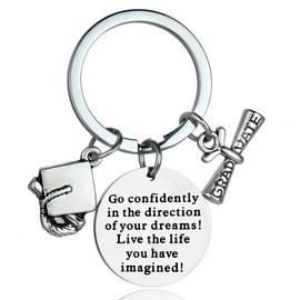 MADHAHEFU Class of 2024 Graduation Keyring Graduation Gifts for Him Her Leaving School Gifts Graduation Present Jewellery Gift for College Graduate