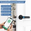 Evanshow Fingerprint Door Lock Biometric Door Knob with Keypad Keyless