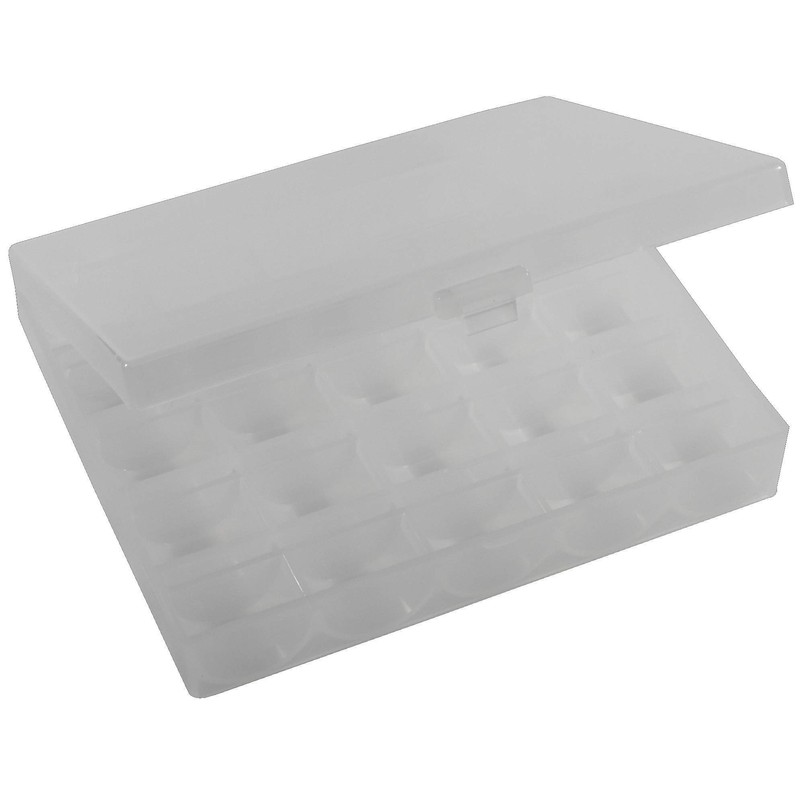 Handarbeit-Lieblingsladen Bobbin Box with 25 Sewing Machine Bobbins Storage Box