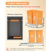 RUNMI Double Pull Out Trash Can Under Cabinet with Door