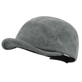 Clakllie Short Brim Baseball Hat Skateboard Style 5 Panel Hats Unisex Trucker Cap Urban Street Dad Caps,Gray