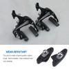 2pair Bike Brake Pads, 50mm/1.97inch Black Rubber Road Brake Pad
